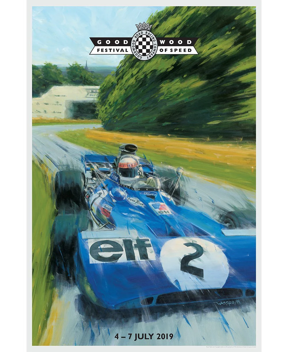 Festival of Speed Official 2019 Jackie Stewart Poster