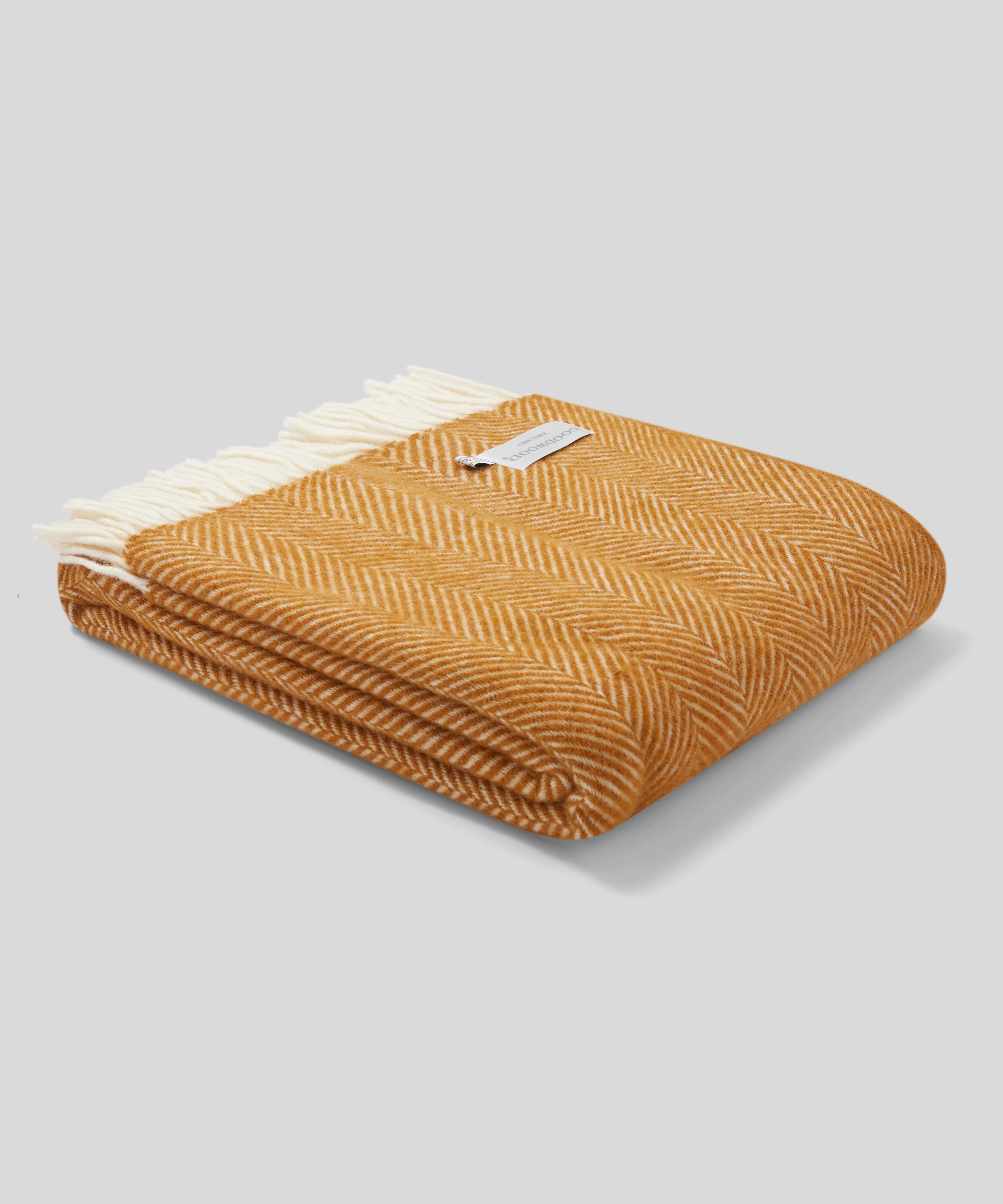 Goodwood Fishbone Wool Throw - Image 4
