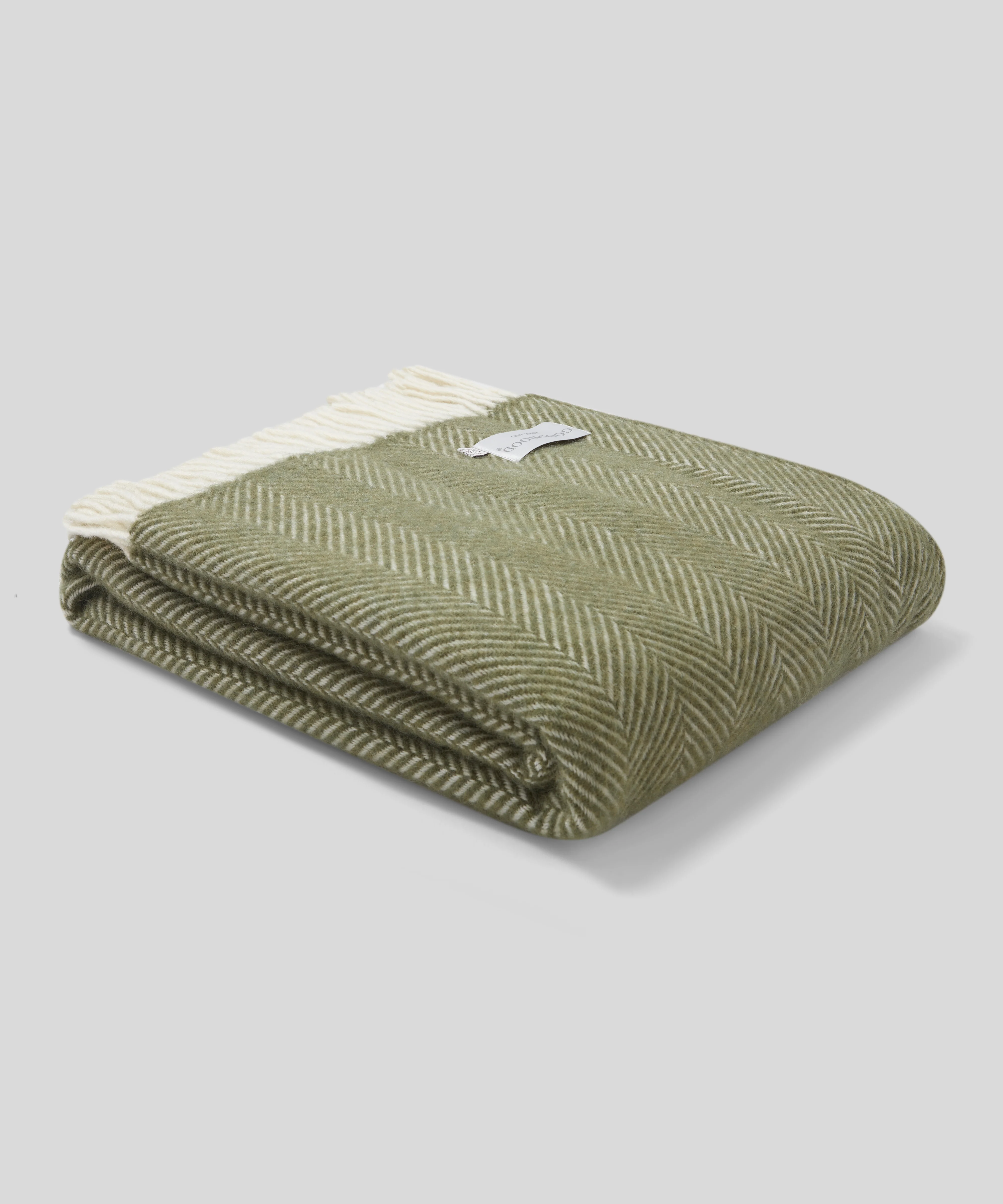 Goodwood Fishbone Wool Throw - Image 5