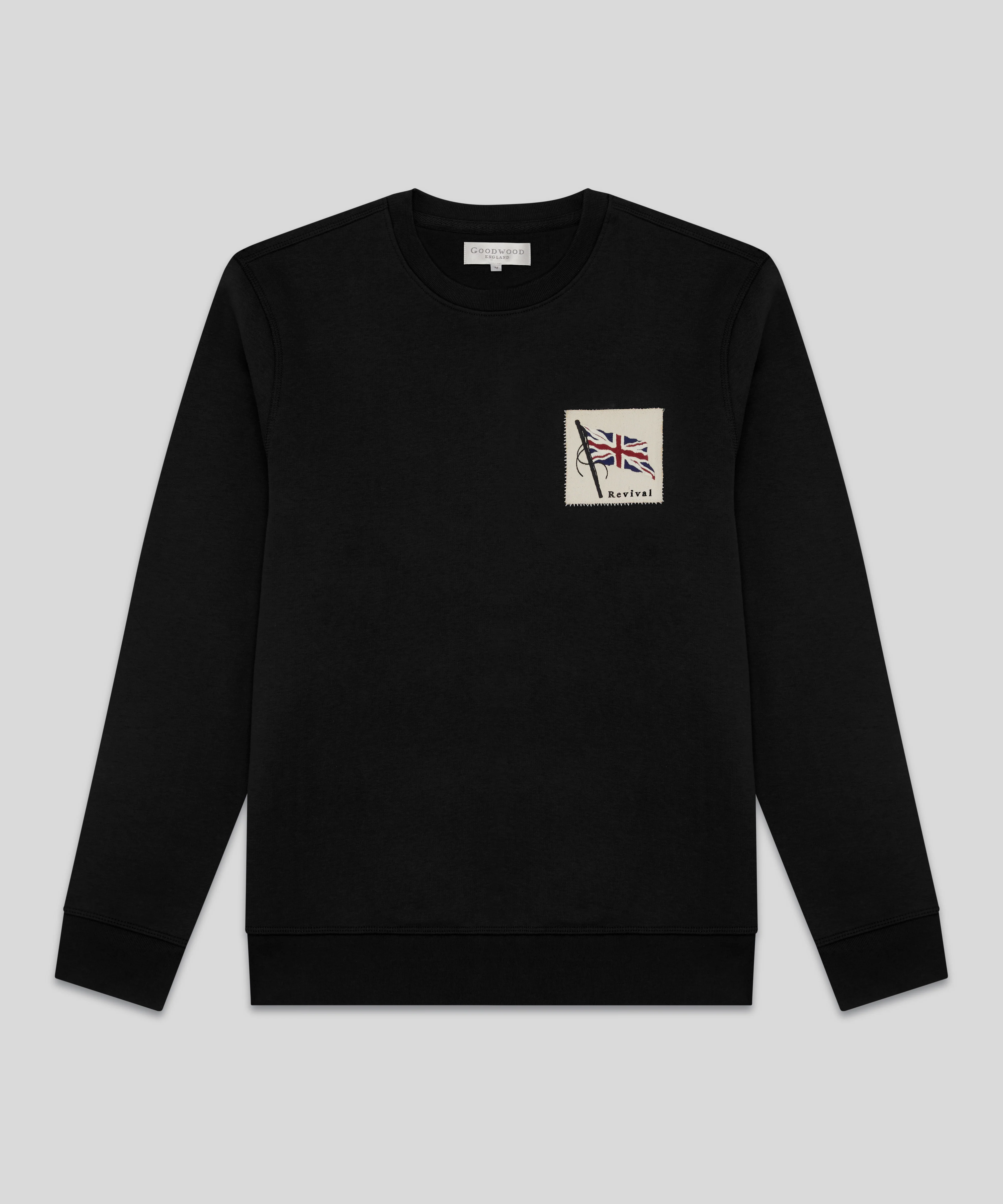 Goodwood Revival Single Flag Unisex Sweatshirt - Image 8