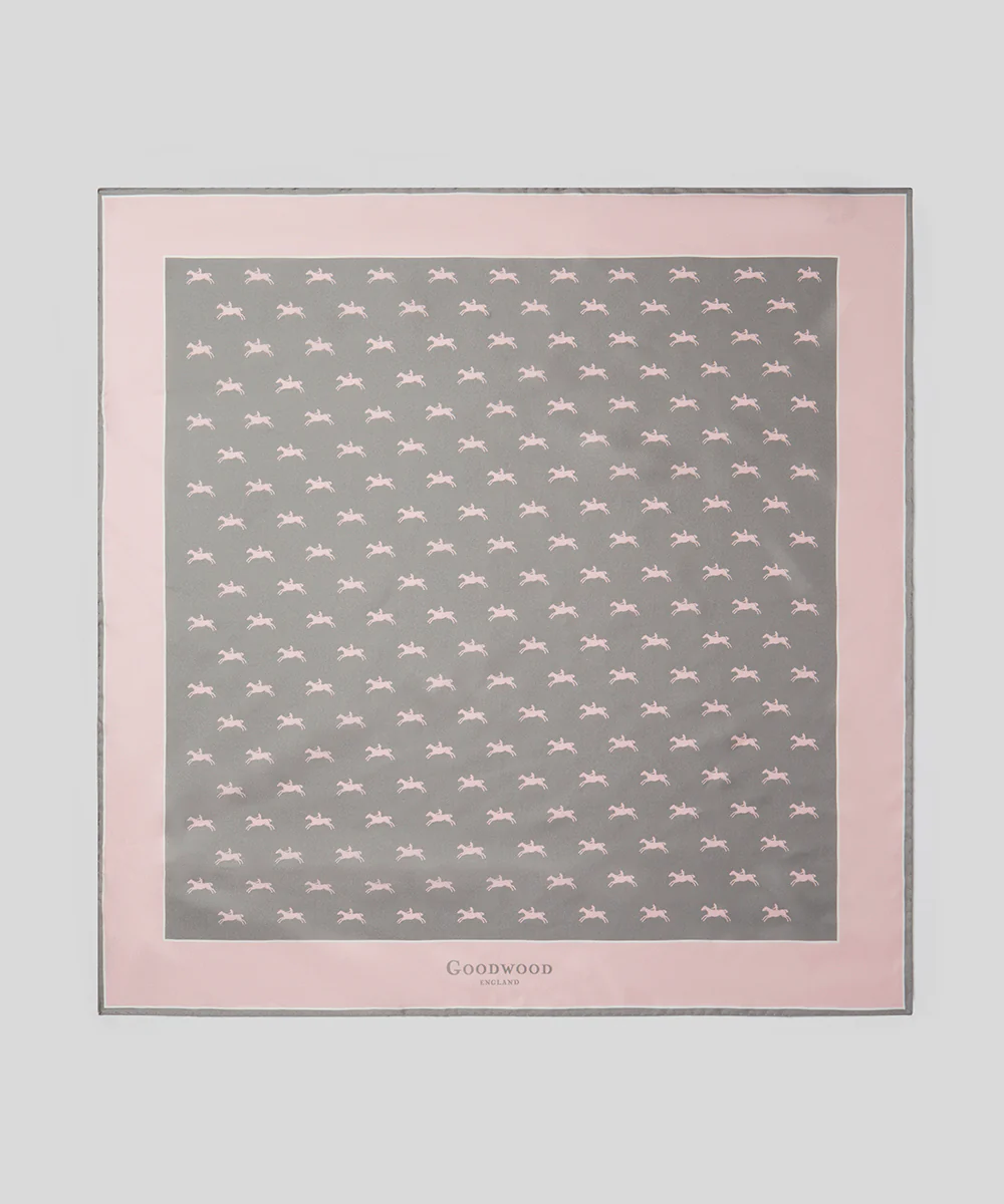 Silk Goodwood Members Horse Racing Scarf - Image 6
